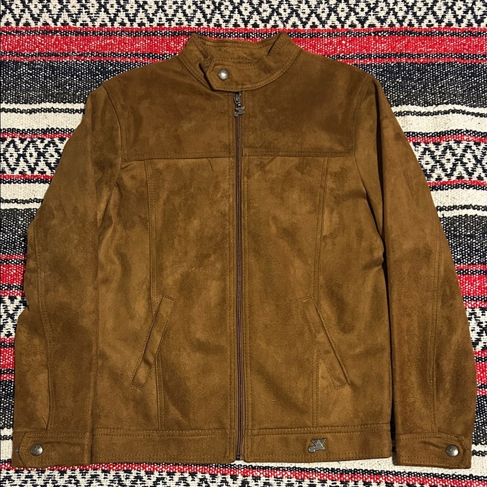 Milano Men's Tan Suede Jacket